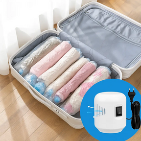 Kit Compressão a Vácuo ZeroAir – Bomba Elétrica + 5 Sacos 50x60