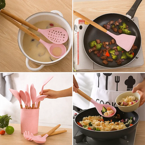 Kit Cozinha Fácil – Jogo de Cozinha com 12 Peças de Silicone