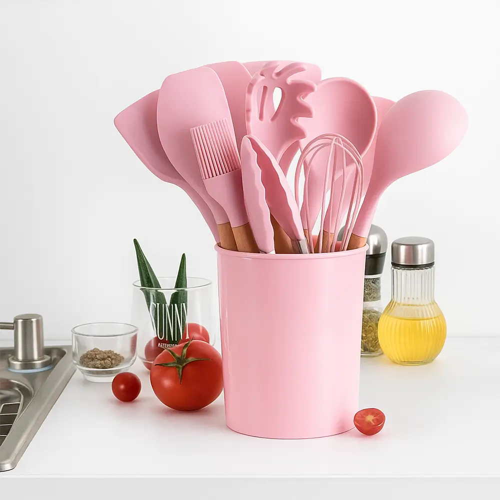 Kit Cozinha Fácil – Jogo de Cozinha com 12 Peças de Silicone