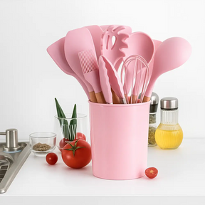 Kit Cozinha Fácil – Jogo de Cozinha com 12 Peças de Silicone