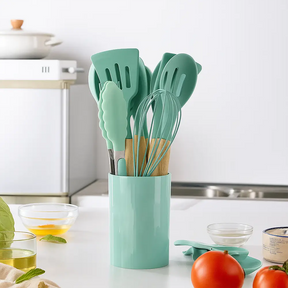 Kit Cozinha Fácil – Jogo de Cozinha com 12 Peças de Silicone