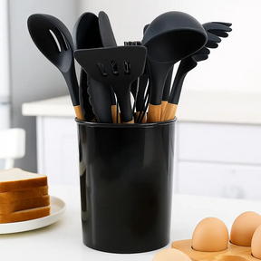 Kit Cozinha Fácil – Jogo de Cozinha com 12 Peças de Silicone