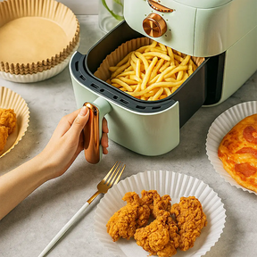 Kit Formas de Papel PaperFit para AirFryer – 50 UNIDADES Antiaderente