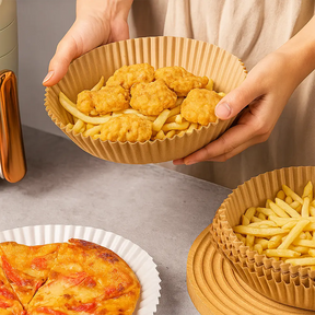 Kit Formas de Papel PaperFit para AirFryer – 50 UNIDADES Antiaderente