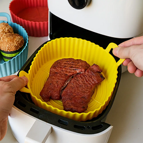 Kit Formas de Silicone AssaBem para AirFryer – Redonda e Quadrada