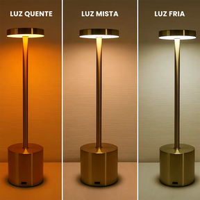 Luminária Touch Lumme de Mesa – LED sem Fio Recarregável