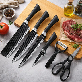 Kit Cozinha Profissional 6 Peças – INCLUI Descascador e Tesoura