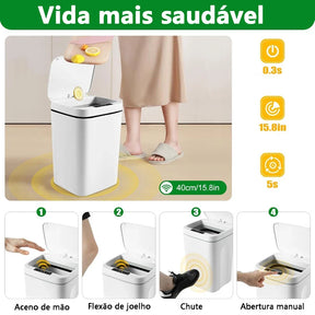 Caixote do Lixo Smart com Sensor Automático 16L